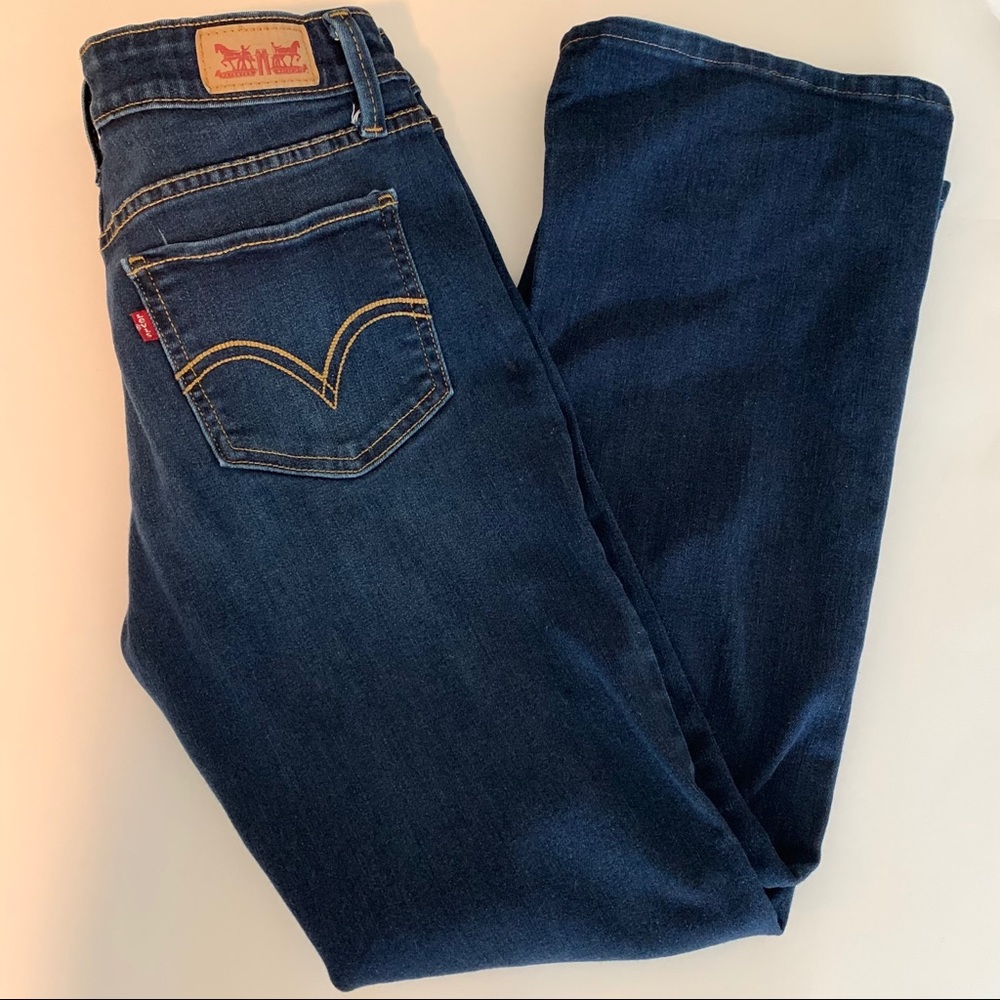 Levi’s 518 boot cut low rise blue jeans size 7